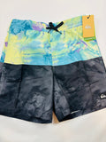 Maillot de bain jaune et bleu garçon Quiksilver – Taille 164 (neuf)