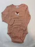 Body rose motif renard Smile – Taille 86/92