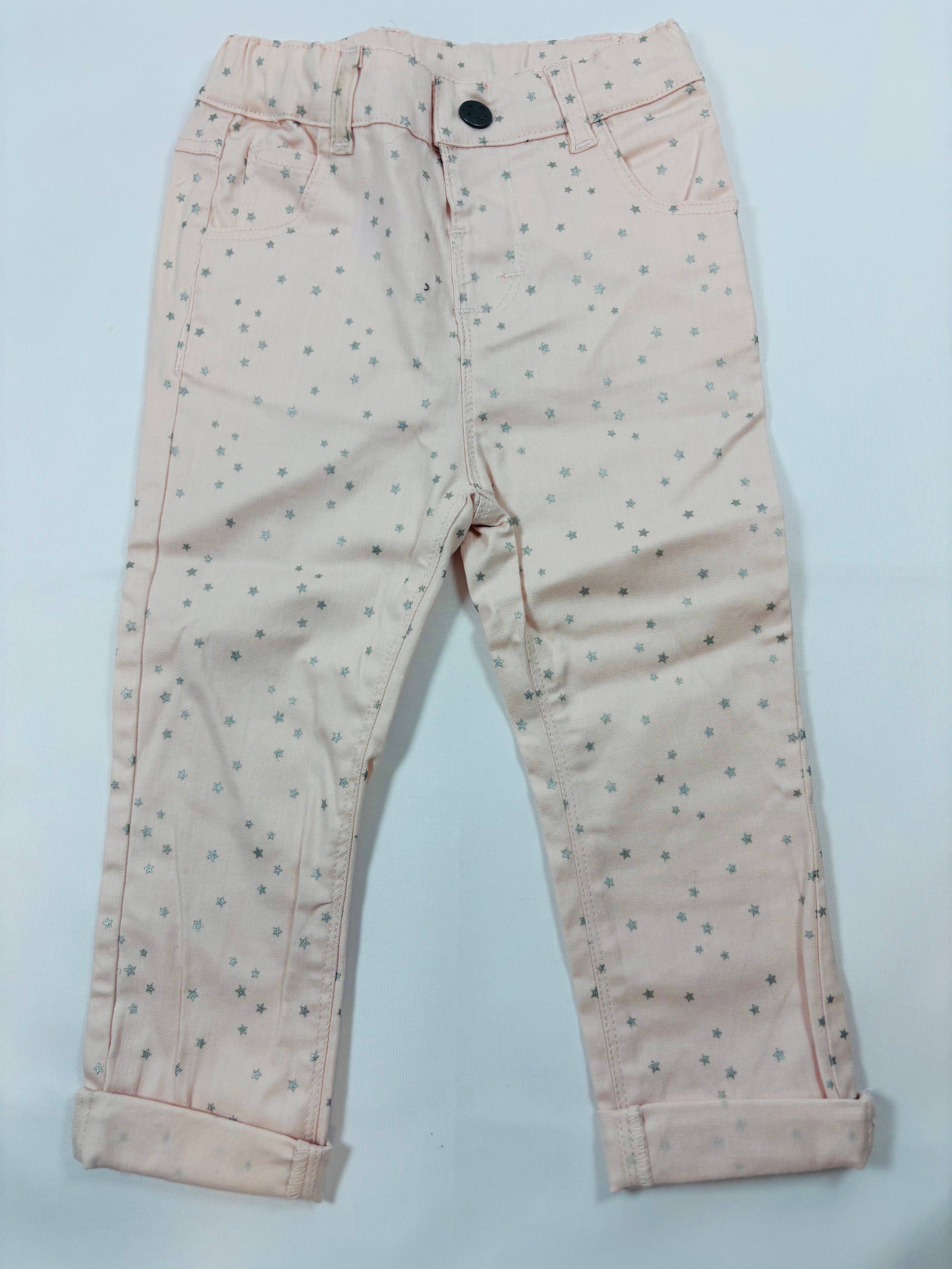 Pantalon rose motif étoile (taille 86)