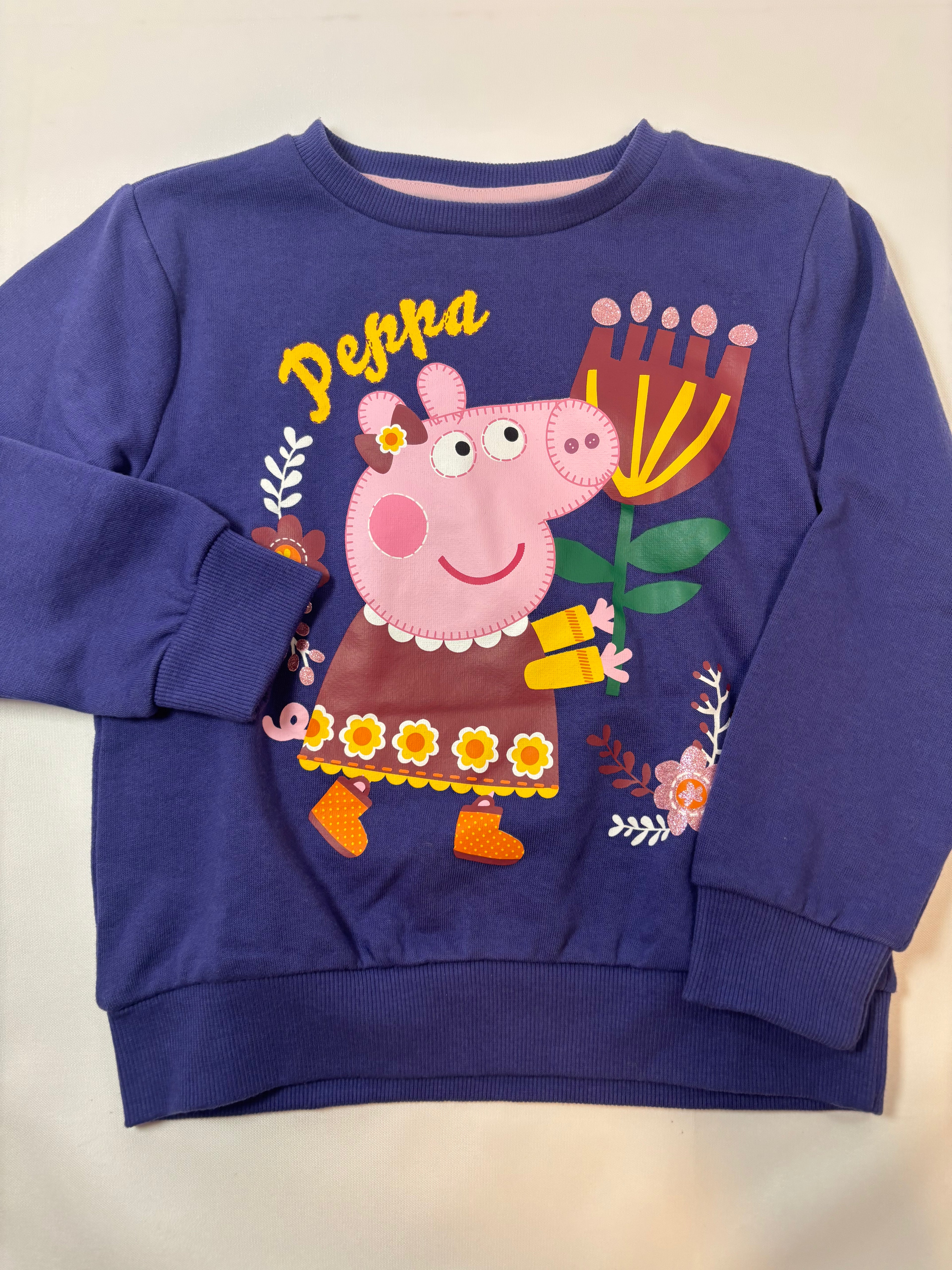 Pull bleu motif Peppa Pig – Taille 116