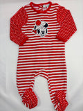 Pyjama 1 pièce rouge et blanc motif Minnie Orchestra – fille, 80