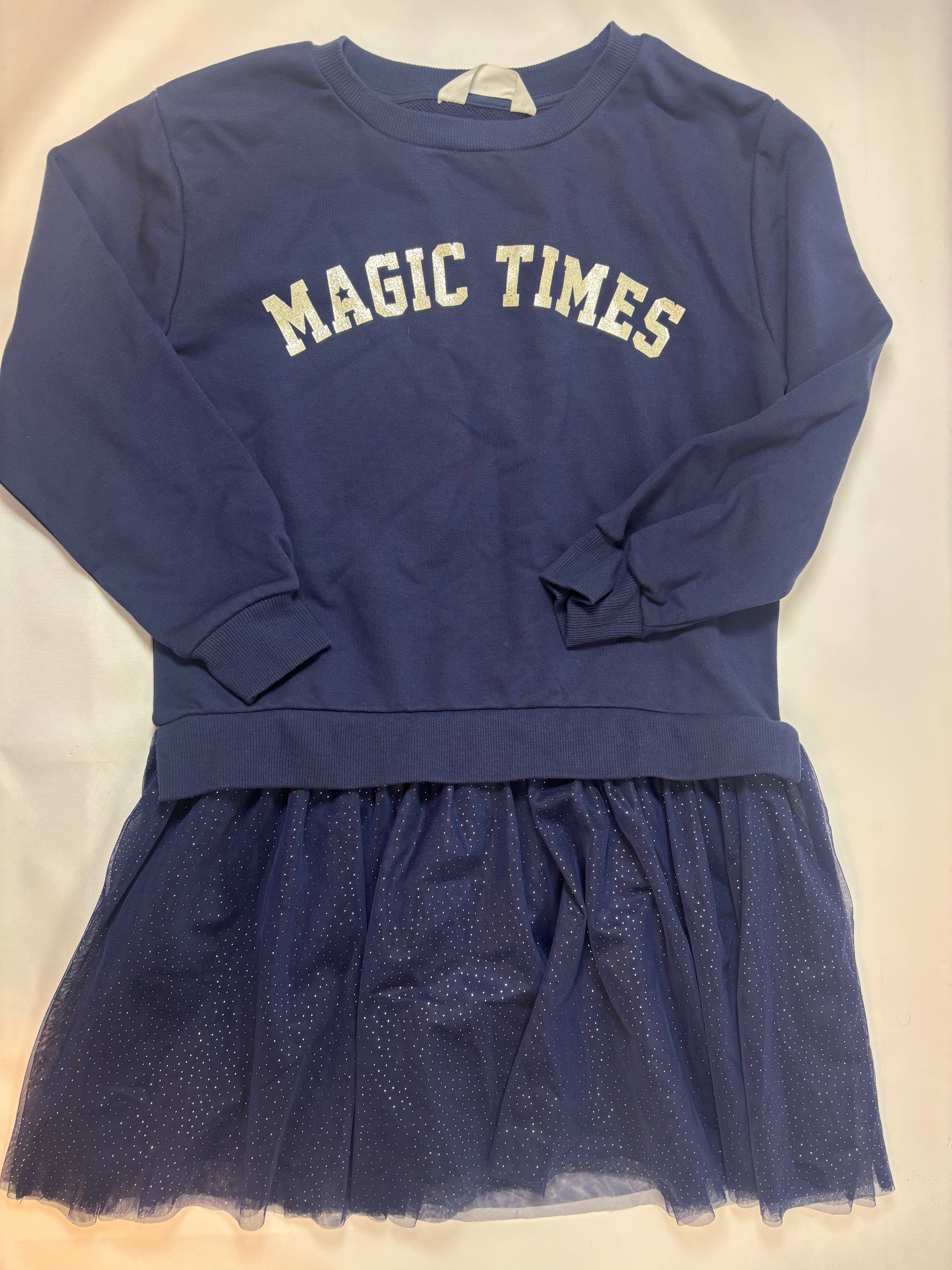Robe bleu foncé unie H&M – Taille 134-140 fille