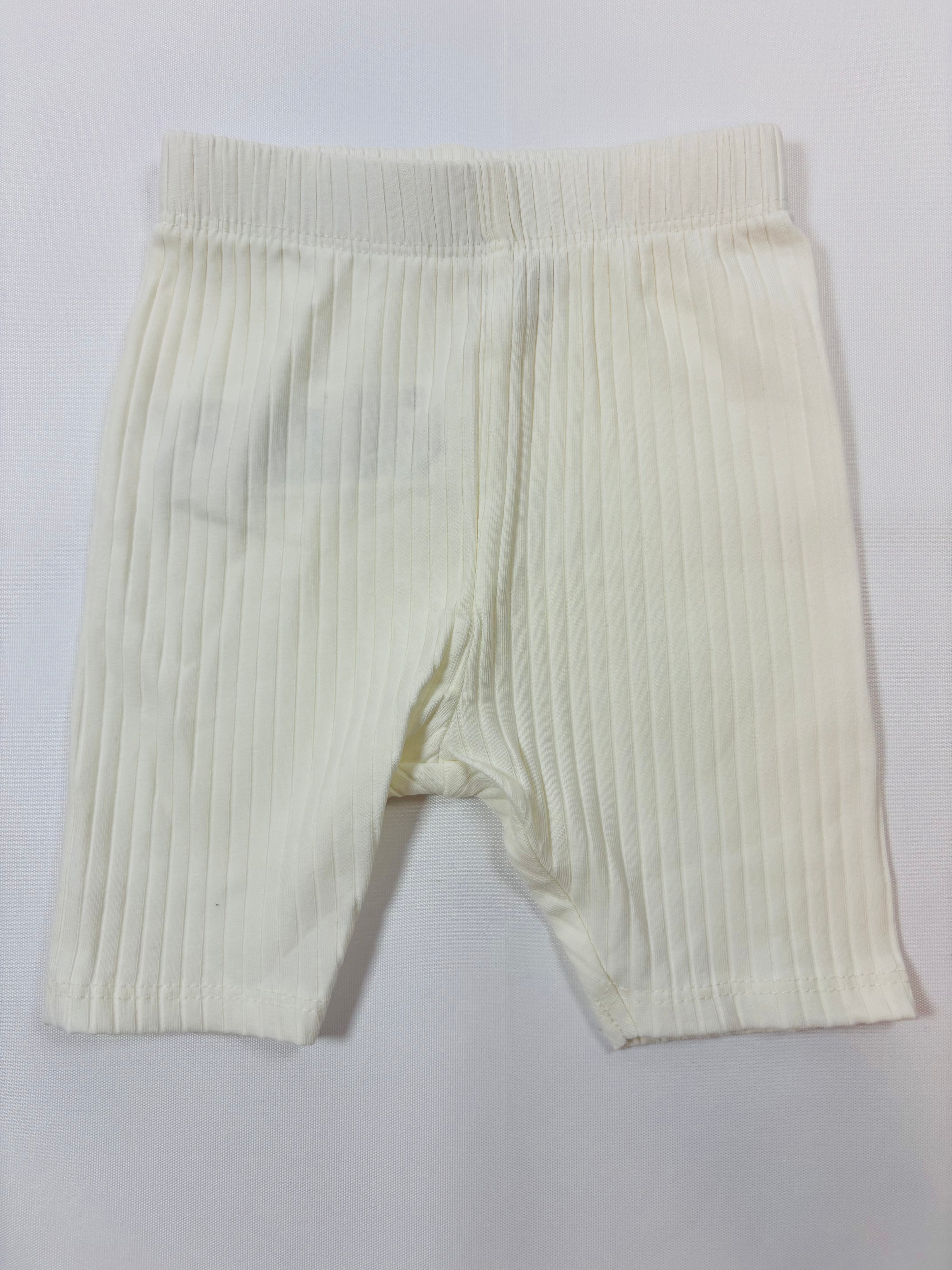 Legging court blanc uni – Fille – 62-68