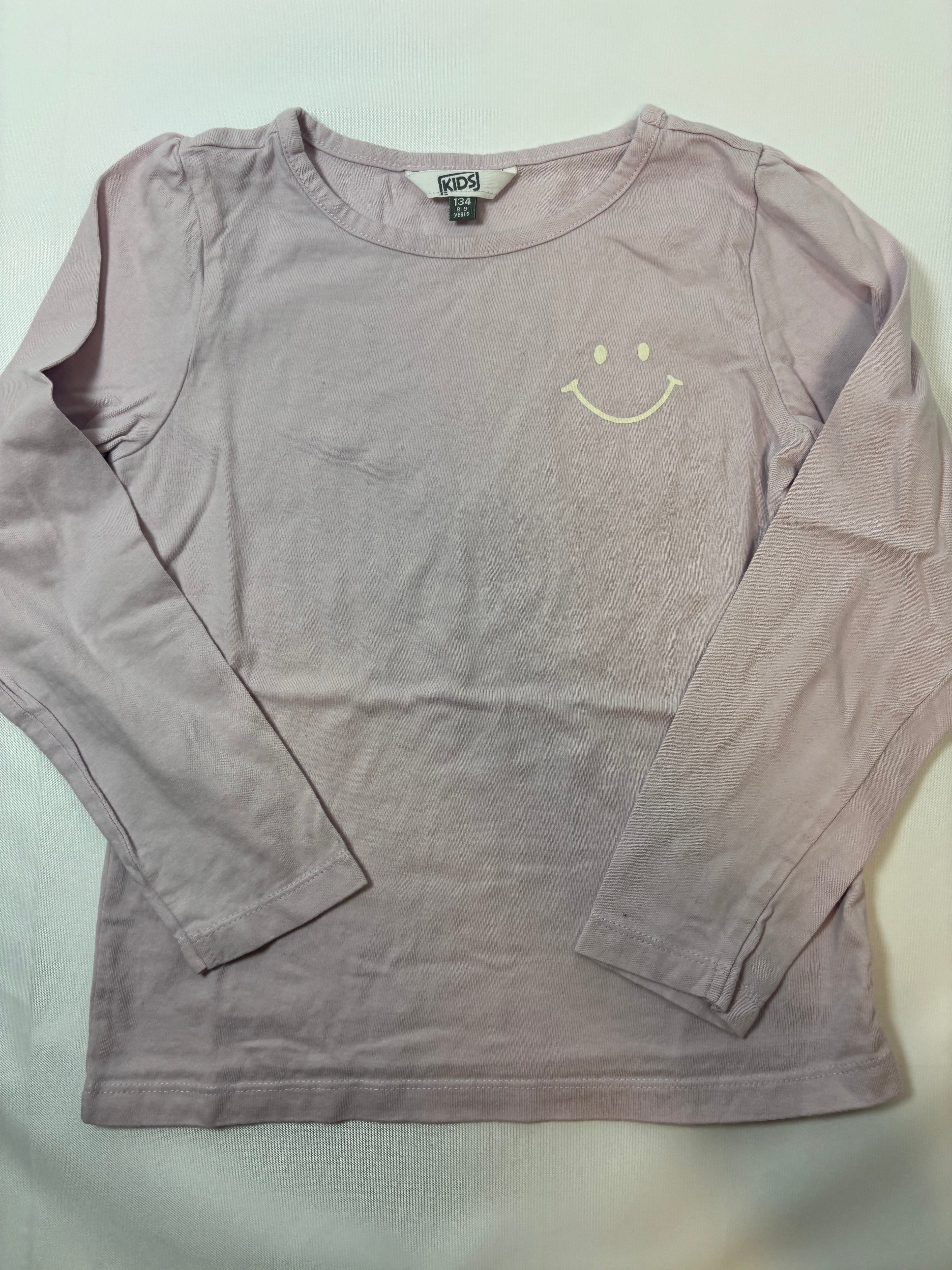 Sweat-shirt mauve uni – Smile – Fille 134-140