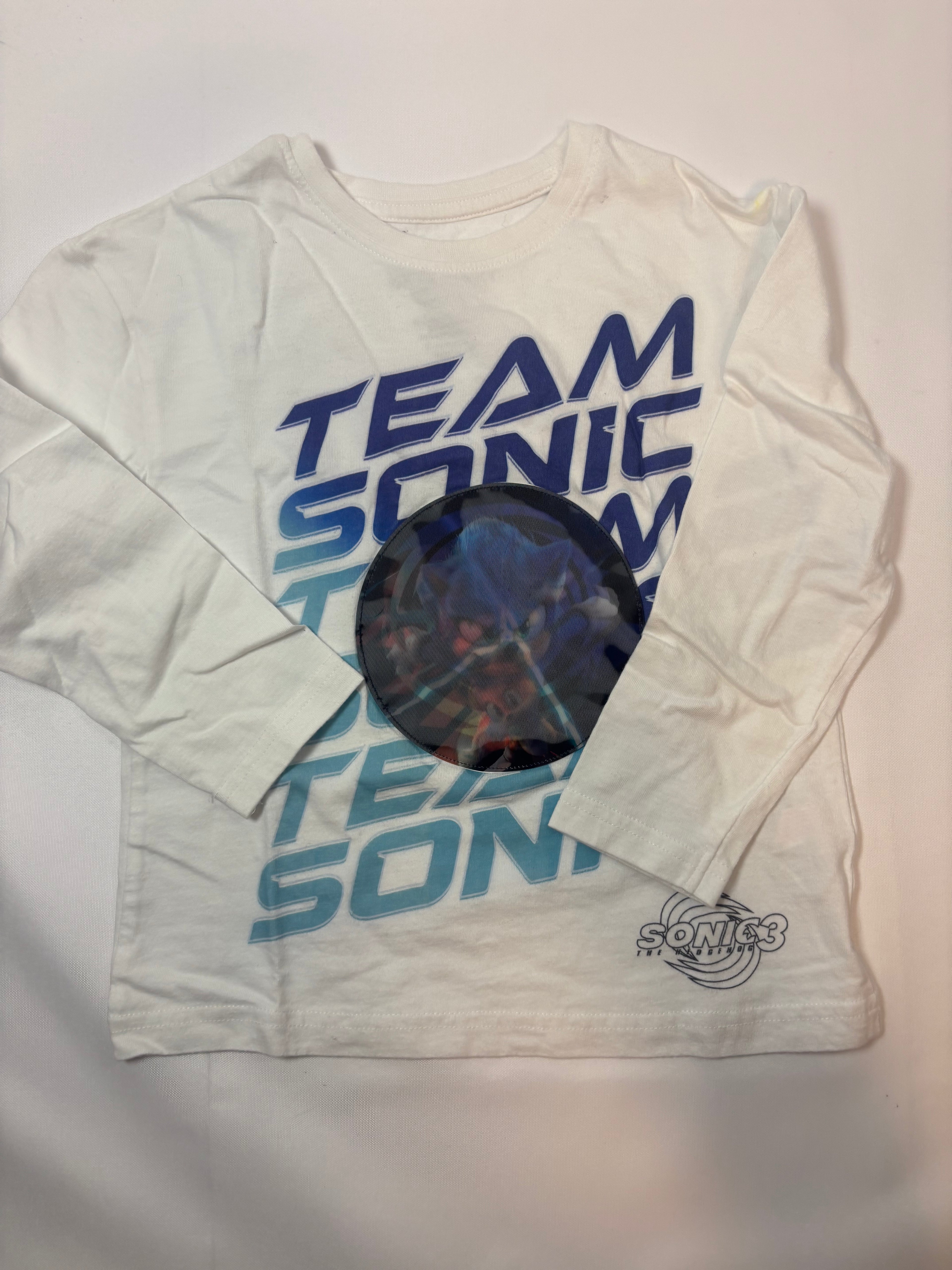 Sweat-shirt blanc motif Sonic – Primark – Garçon 104