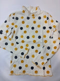 Sweat-shirt blanc à pois jaunes Orchestra – Taille 140 fille