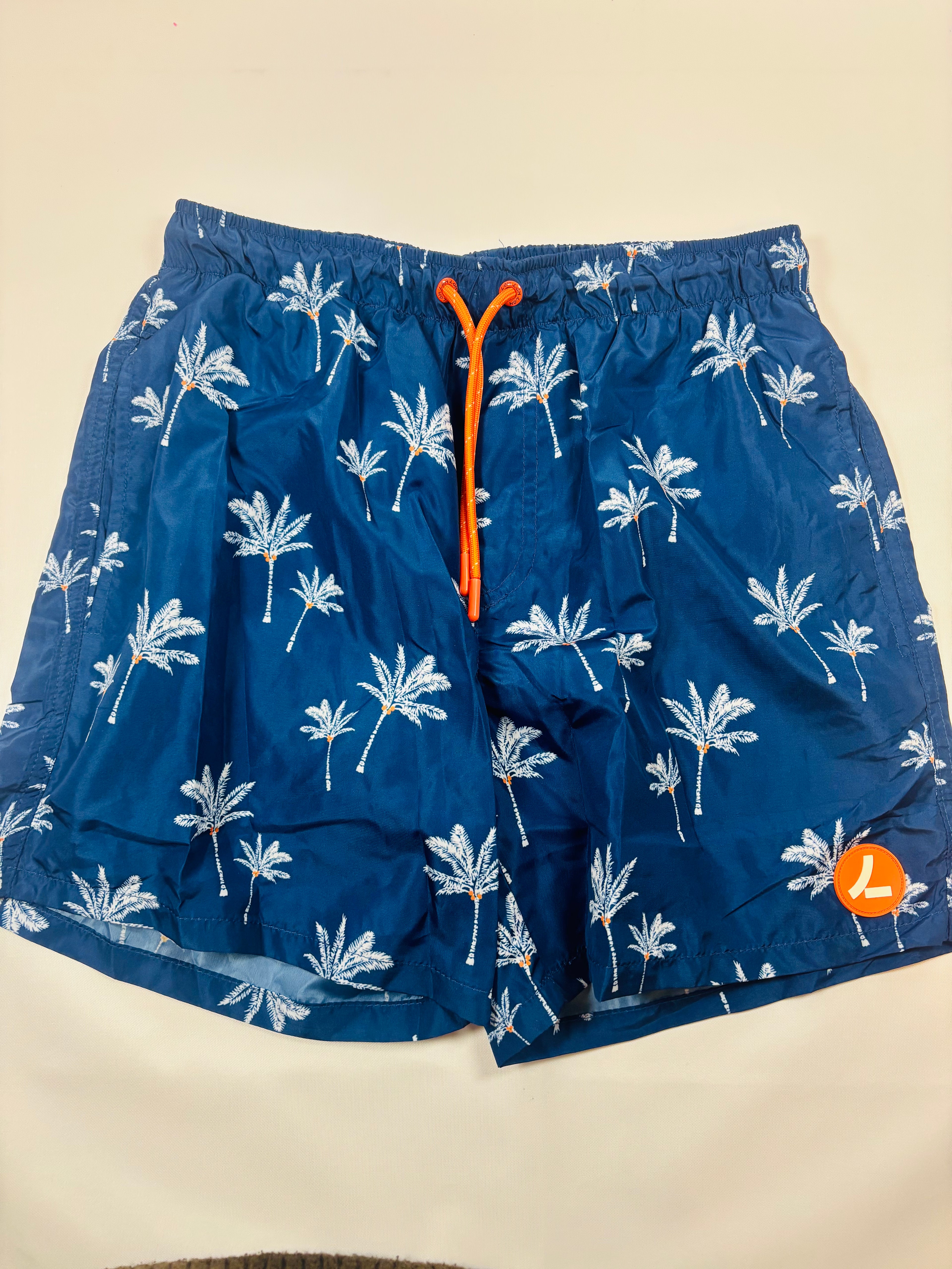 Maillot de bain bleu à palmiers garçon Losan – Taille 176 (neuf)