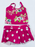 Maillot de bain 2 pièces rose à fleurs bébé fille Migros – Taille 68