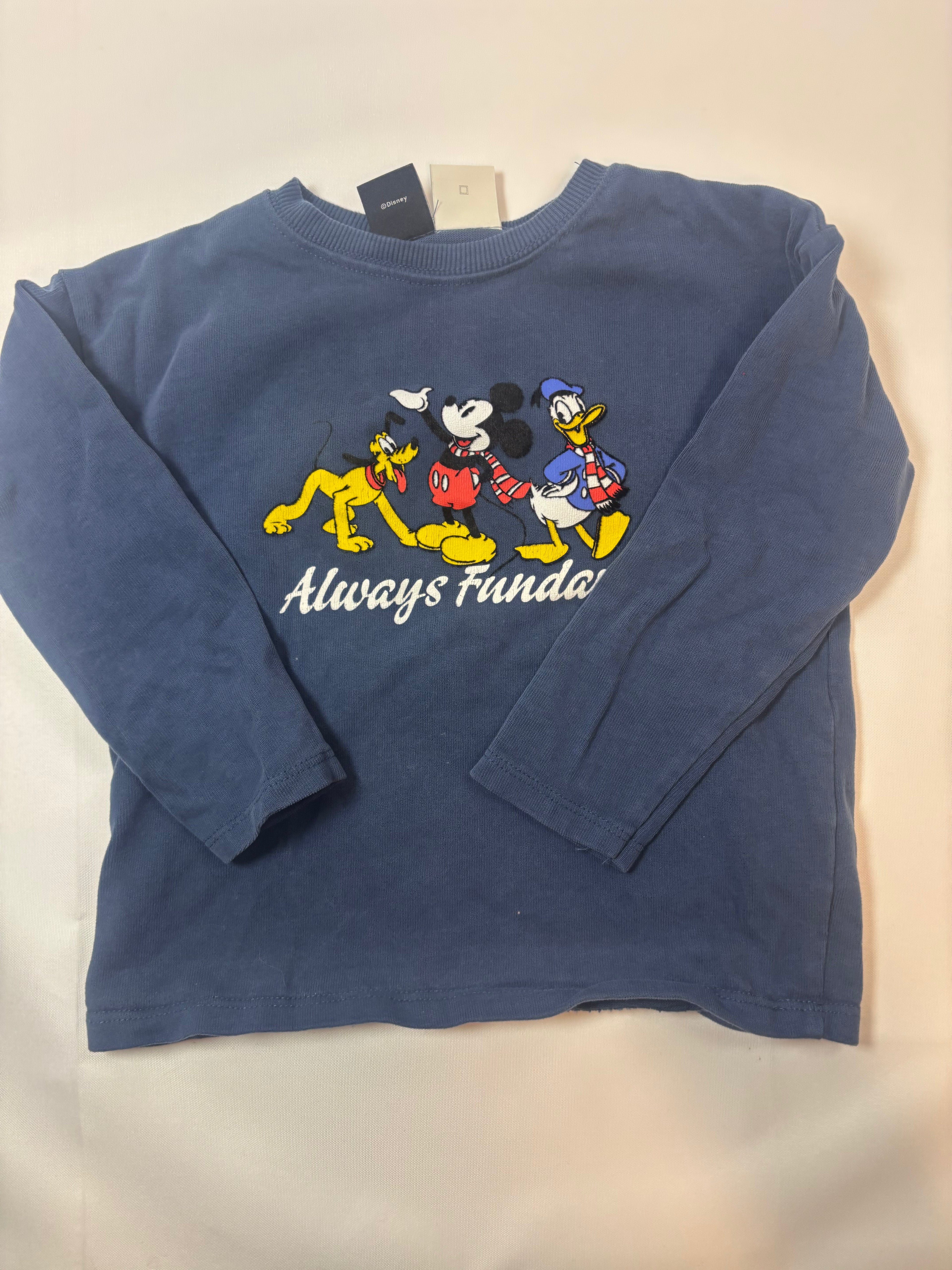 Sweat-shirt bleu motif Mickey – Zara – 104