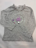 Sweat-shirt gris motif licorne – Fille 98-104