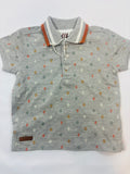 T-shirt gris motif feuilles garçon Losan – Taille 68 (neuf)