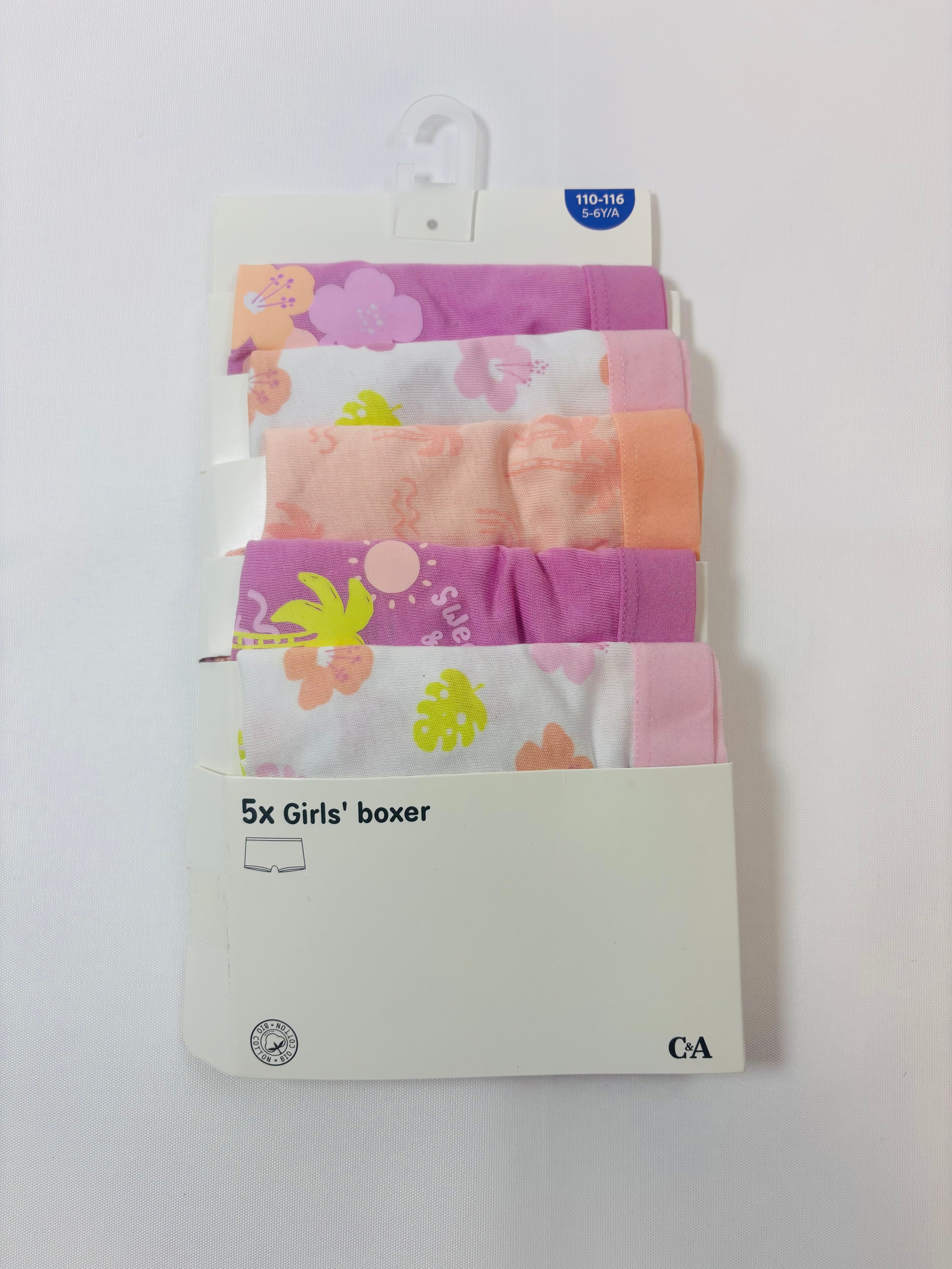 Pack de 5 boxers motif fleurs fille – C&A