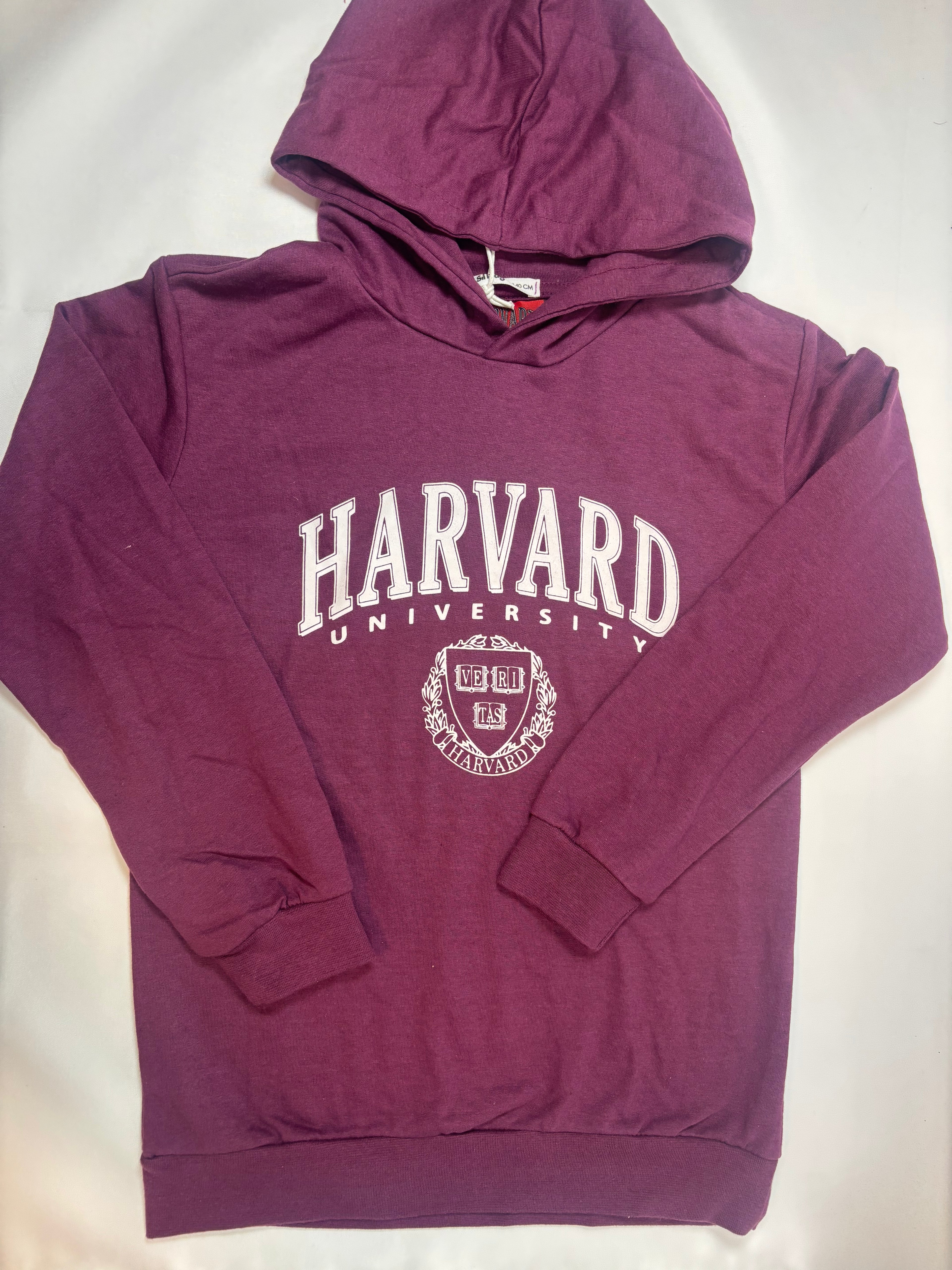 Pull bordeaux inscription Harvard Sinsay – Taille 140 fille