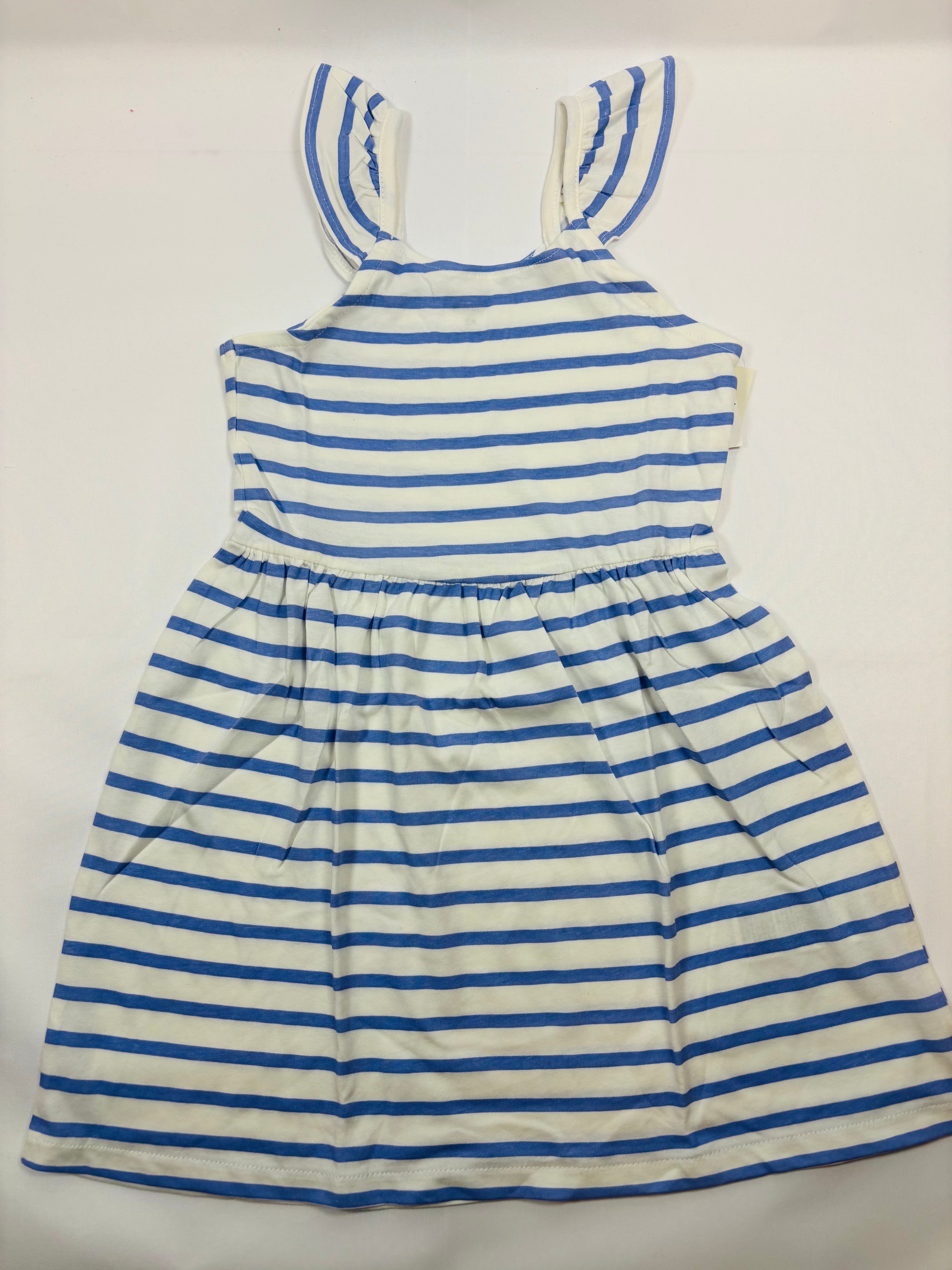 Robe rayée blanc et bleu fille 116 - Kiabi