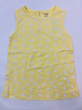 Débardeur jaune motif fleurs – Fille – 80