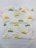 T-shirt blanc motif arc-en-ciel - Smile - 74