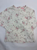 Sweat-shirt blanc motif lama – Orchestra – Fille 86