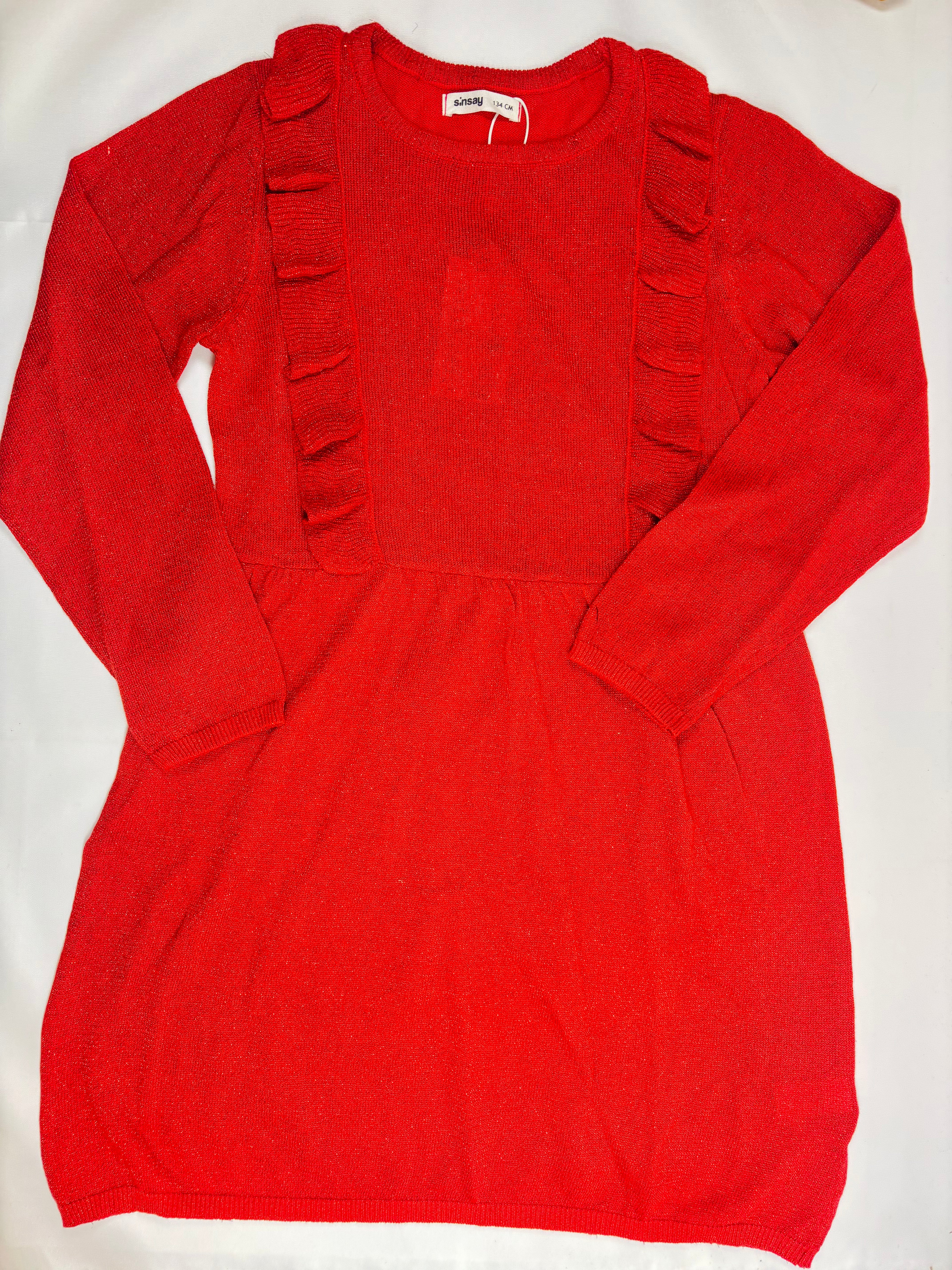 Robe rouge Sinsay – fille, 134