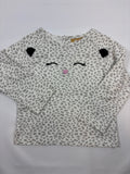 Sweat-shirt blanc imprimé léopard – Manor – Fille 92