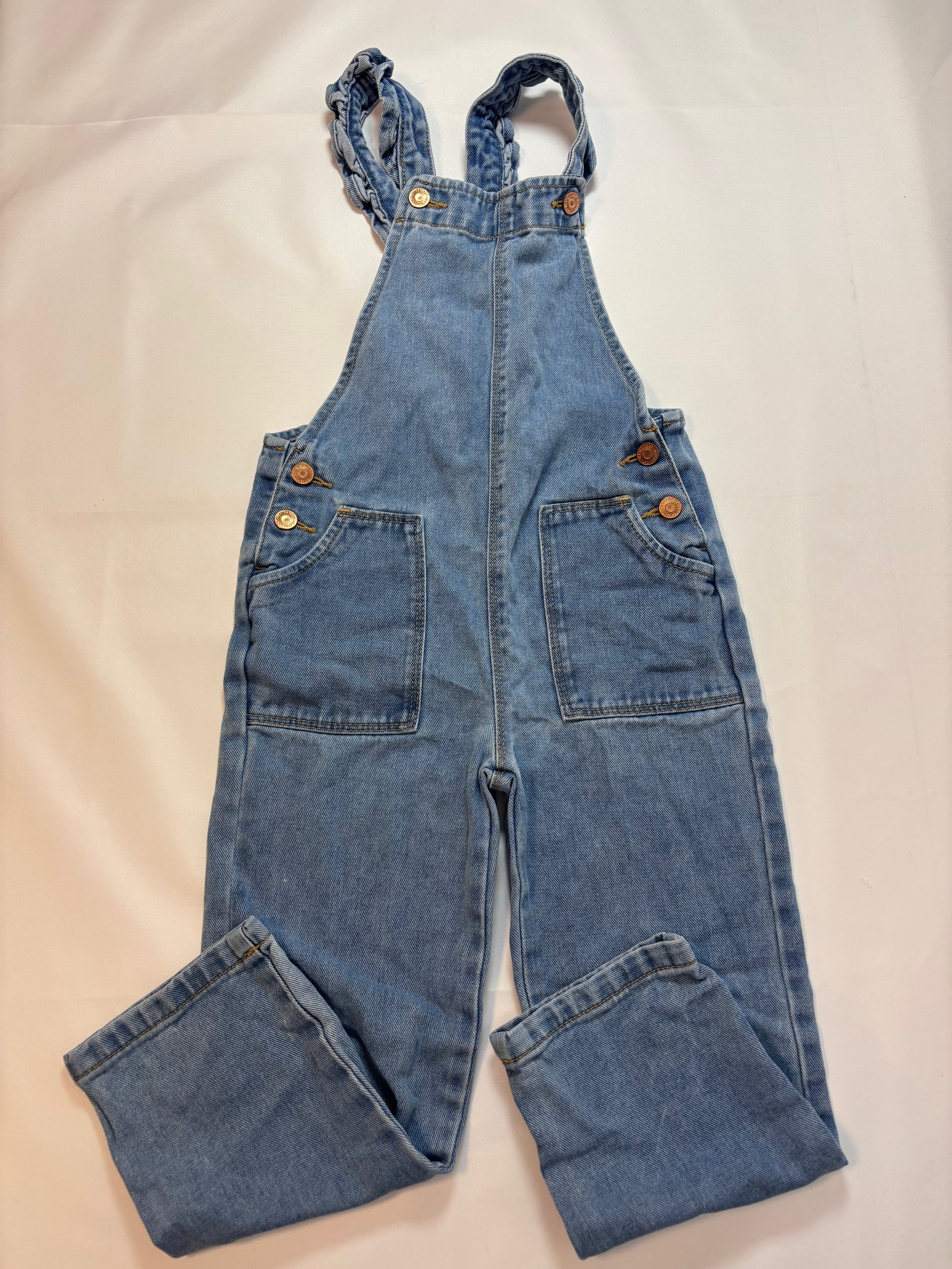 Salopette en jeans bleu fille (taille 116)