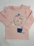 Sweat-shirt rose motif montgolfière Smile – 68