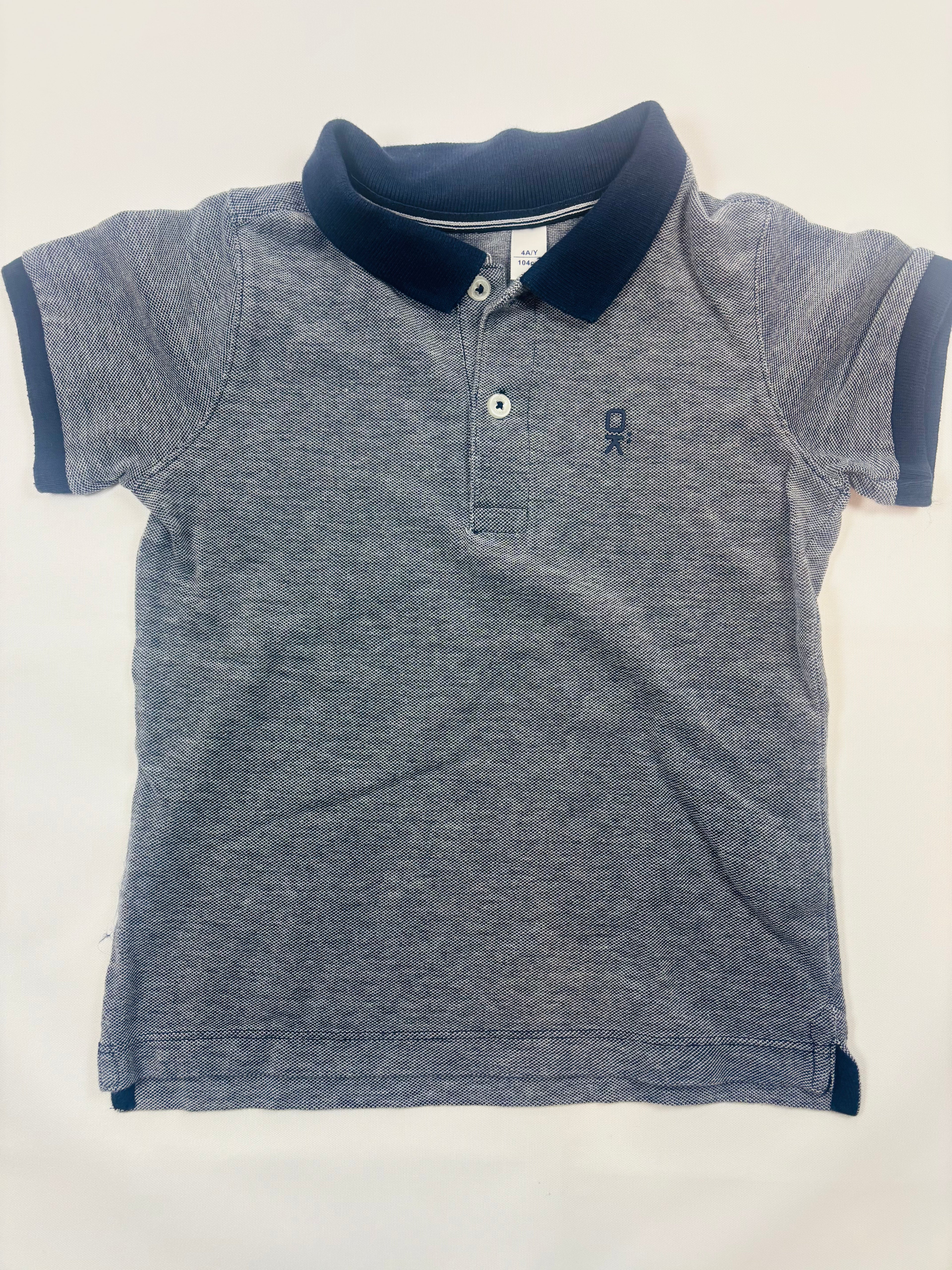 T-shirt manches courtes gris uni garçon 104 - Okaidi