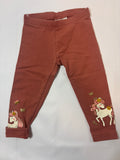 Legging brun doublé à motif licorne C&A, fille, 92