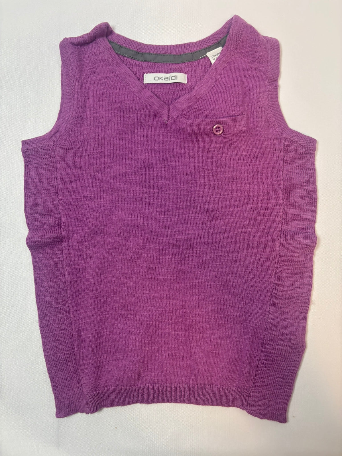 Gilet violet Okaïdi, fille, 98