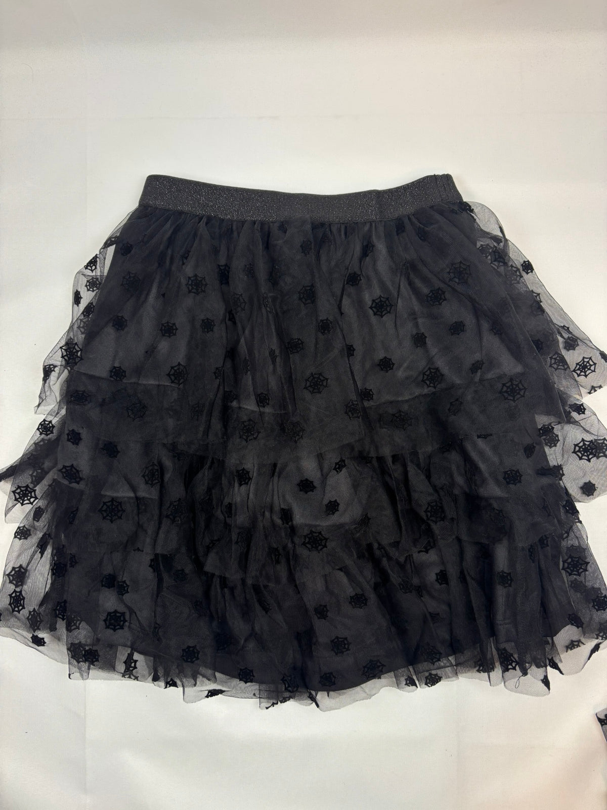 Jupe noire à motif toiles d’araignée Kiabi, fille, 140