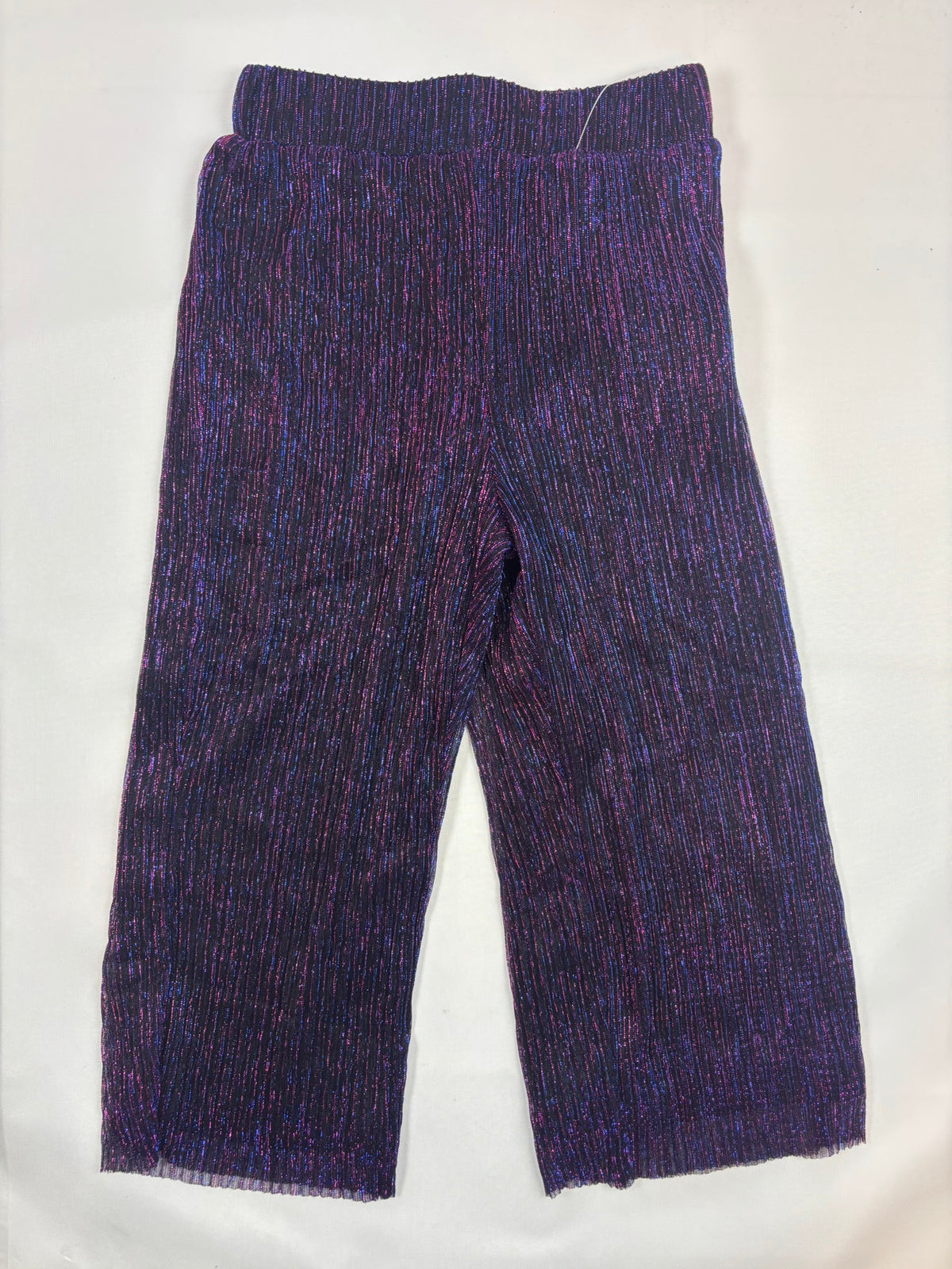 Pantalon bleu brillant Kiabi, fille, 98–104