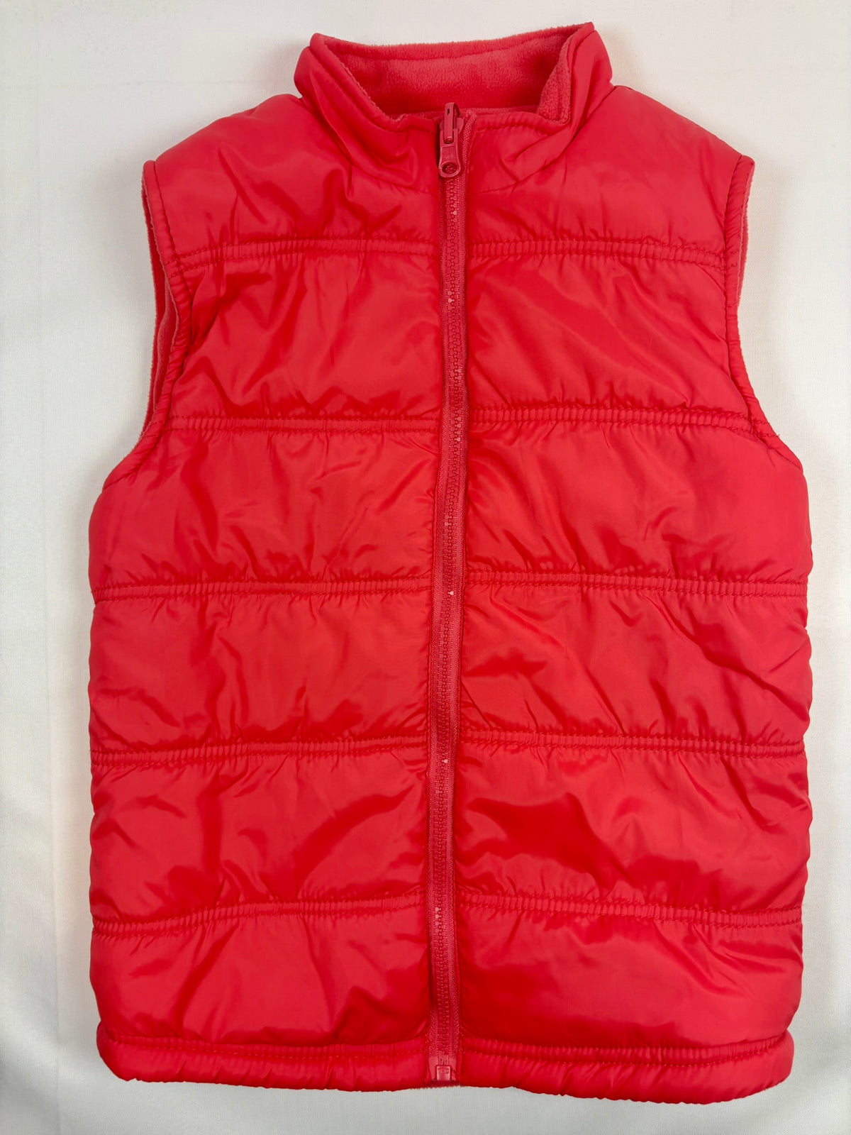 Gilet doudoune rouge Smile, unisexe, 140