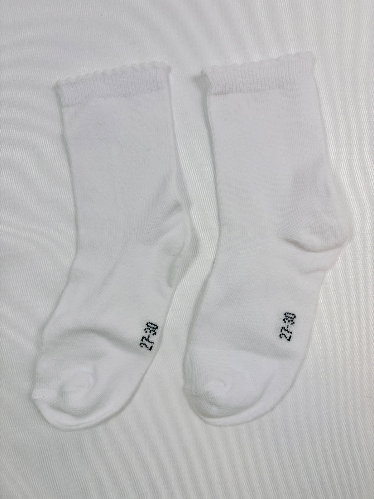 Chaussettes Smile blanches unies – 27–30 – Neuves