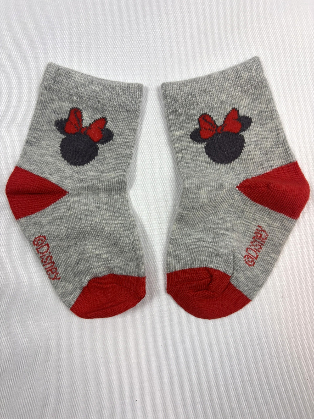 Chaussettes Orchestra grises et rouges unies – 17–18 – Neuves