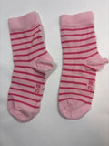 Chaussettes Smile roses rayées – 27–30 – Neuves