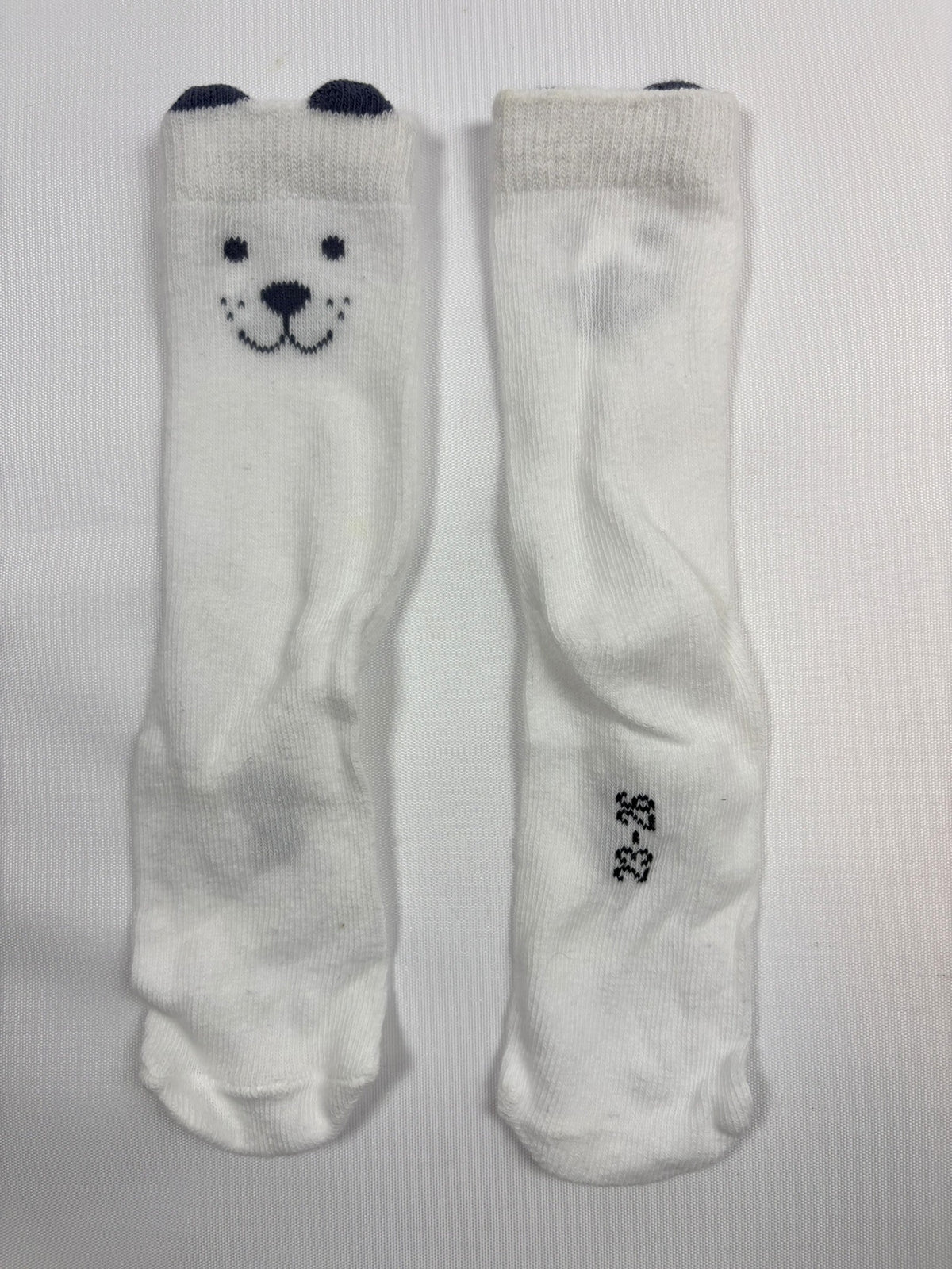 Chaussettes Smile blanches unies – 23–26 – Neuves