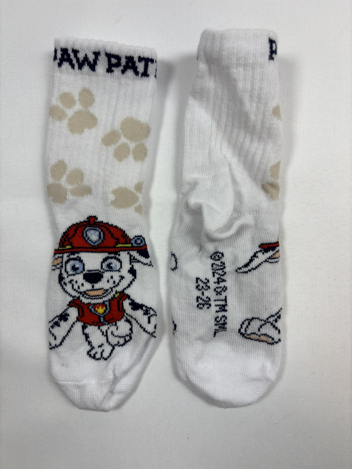 Chaussettes Smile blanches motif Pat’ Patrouille – 23–26 – Neuves