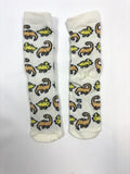 Chaussettes blanches motif dinosaure Smile – Garçon 23–26