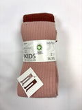 Lot de 2 collants rose et bordeaux Smile – Fille 146–152