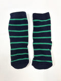 Chaussettes rayées noires et vertes Smile – Unisexe 23–26
