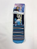 Chaussettes antidérapantes rayées noires et grises La Reine des neiges Smile – Fille 31–34