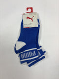 Chaussettes Puma bleues et blanches – 23–26 – Neuves