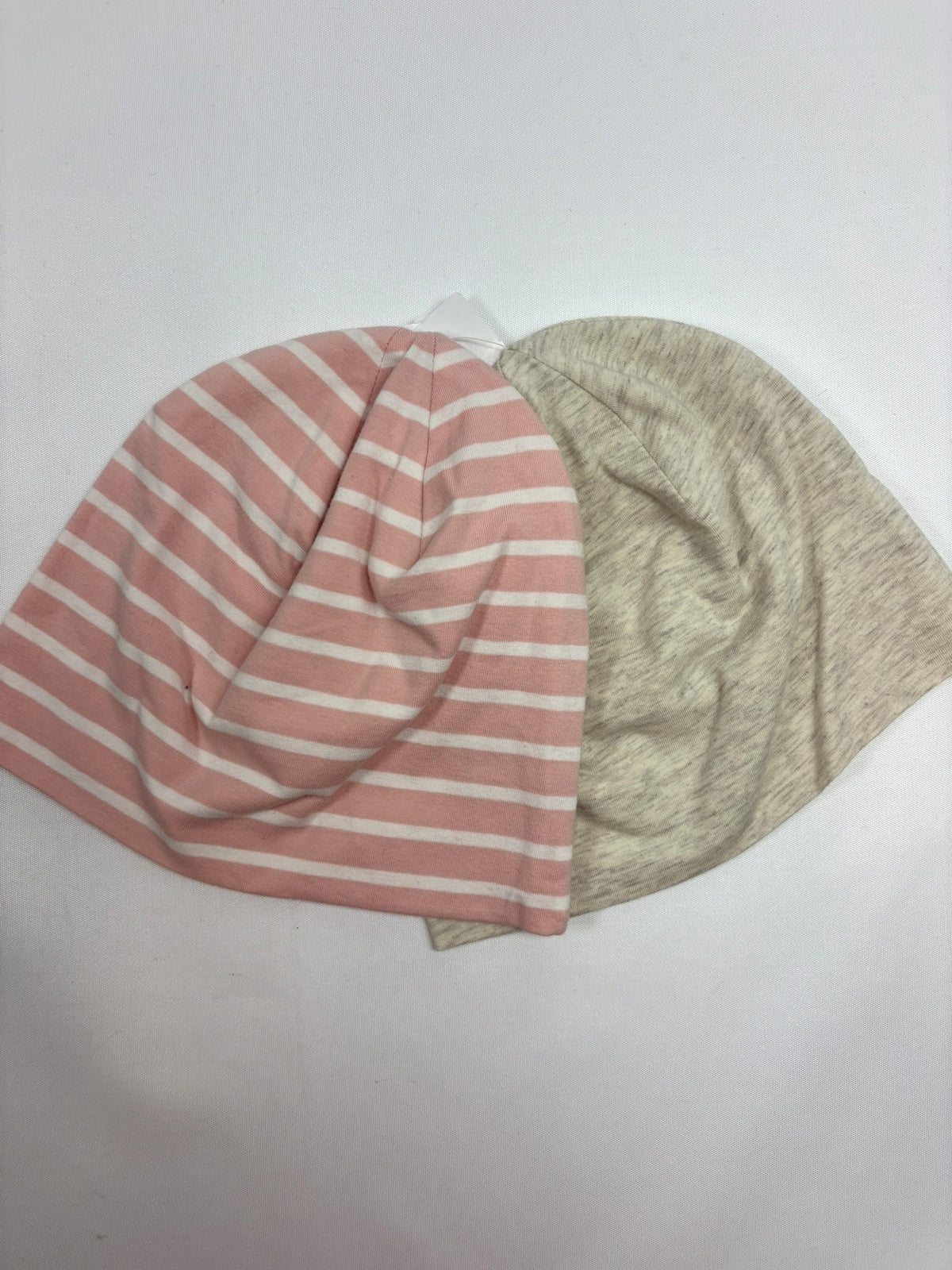 Lot de 2 bonnets rose et gris Smile – taille 52 cm