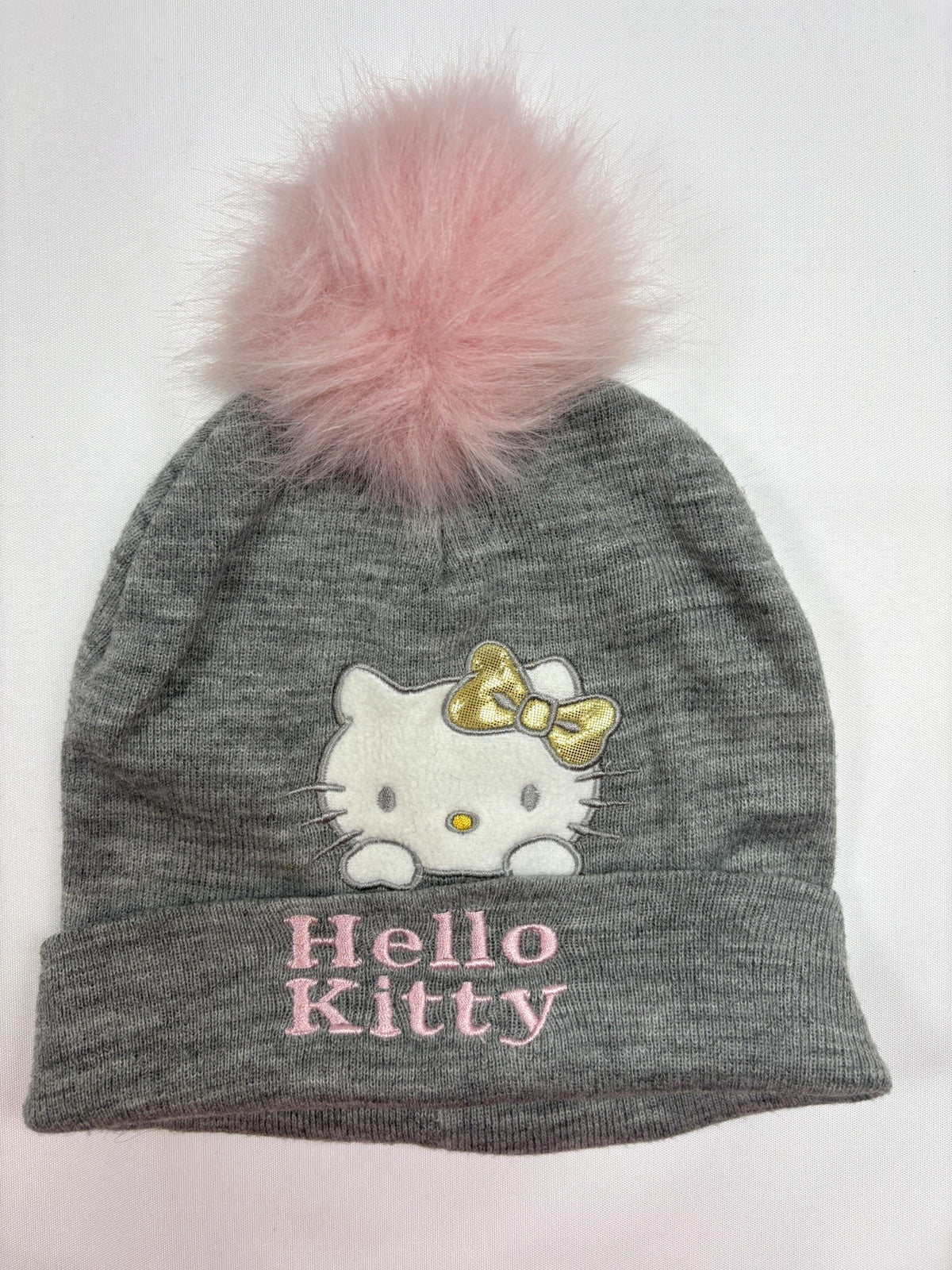Bonnet gris motif Hello Kitty H&M – taille 48 cm