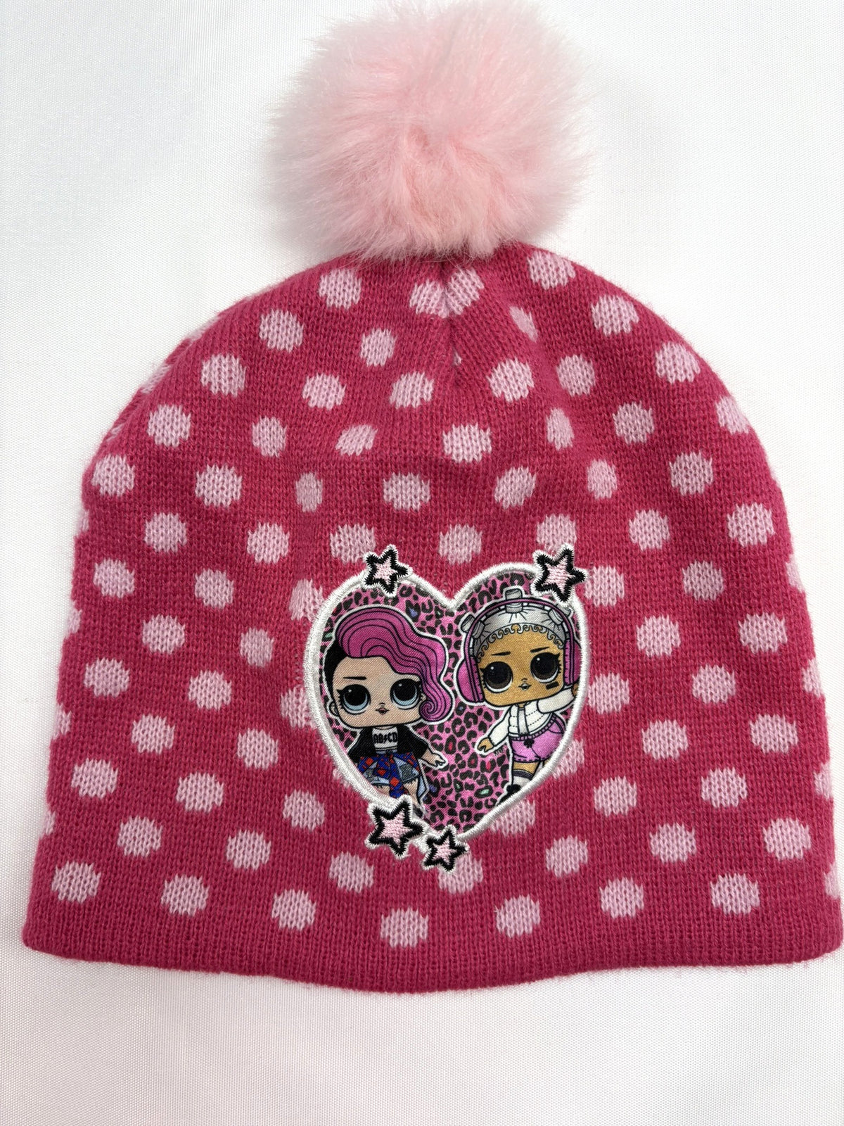 Bonnet rose motif poupées LOL H&M – taille 52 cm