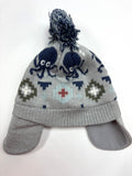 Bonnet gris motif poulpe Catimini – taille 39 (1-3 mois)