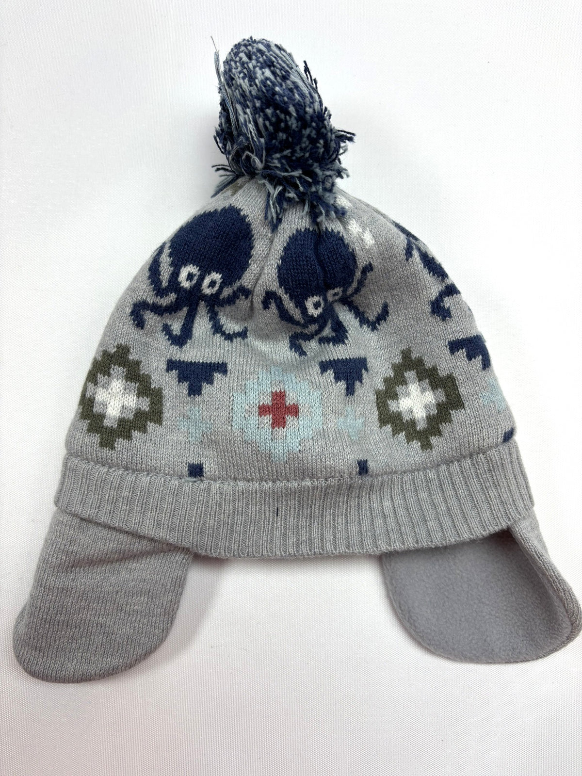 Bonnet gris motif poulpe Catimini – taille 49 cm