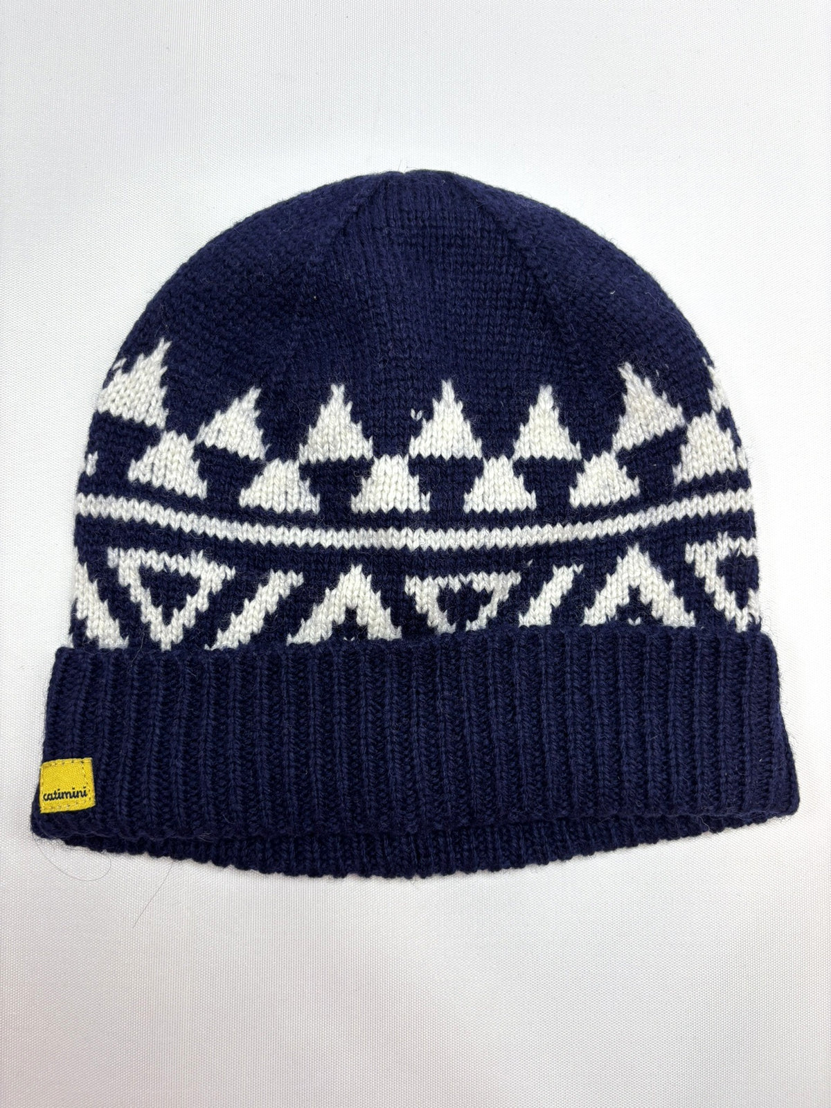 Bonnet bleu et blanc uni Catimini – taille 49 cm