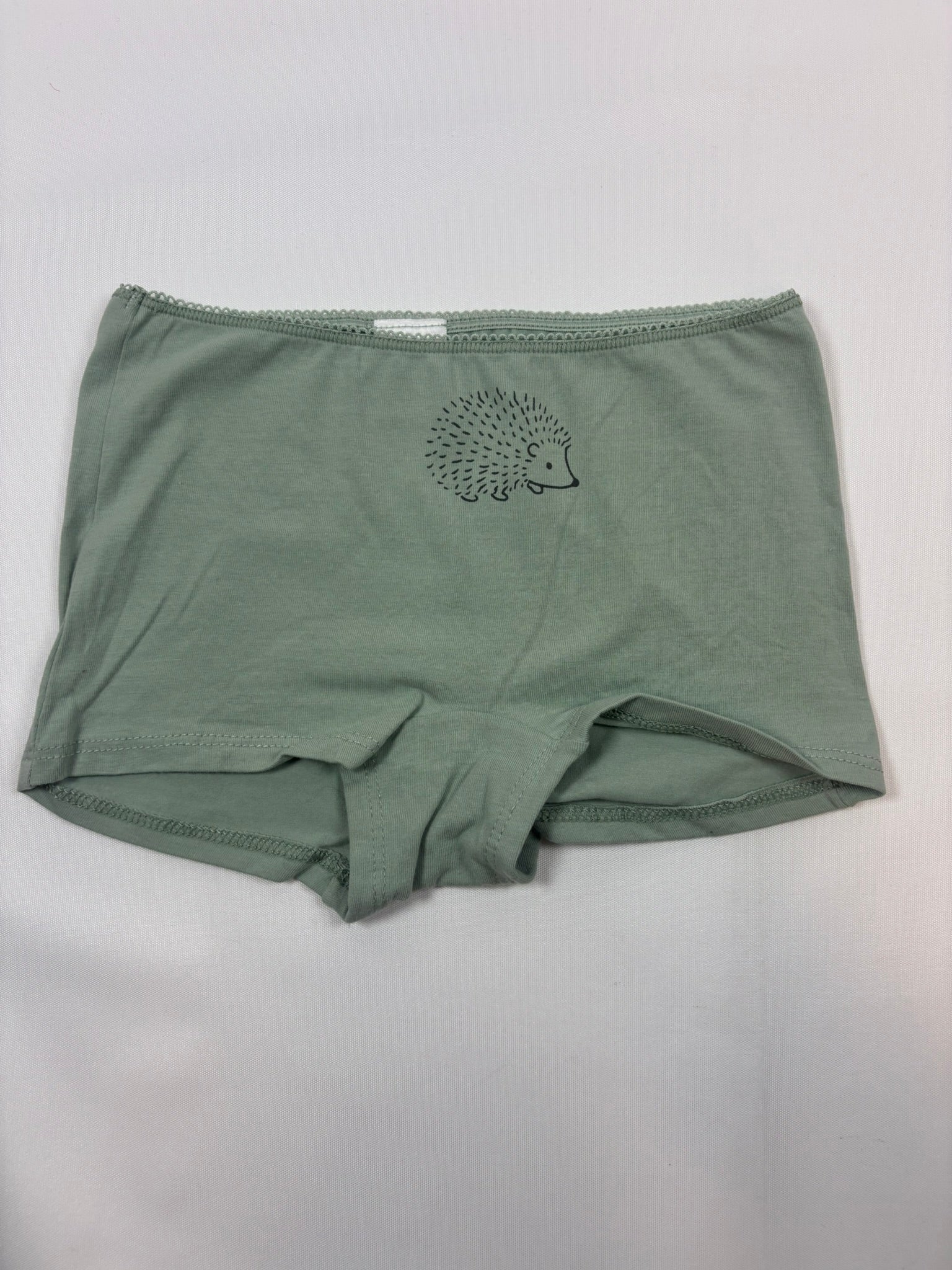 Boxer vert motif tête d'hérisson fille Migros – taille 110-116