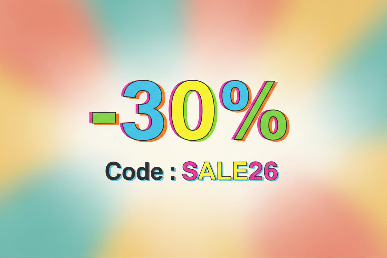 Bannière -30% Code SALE26