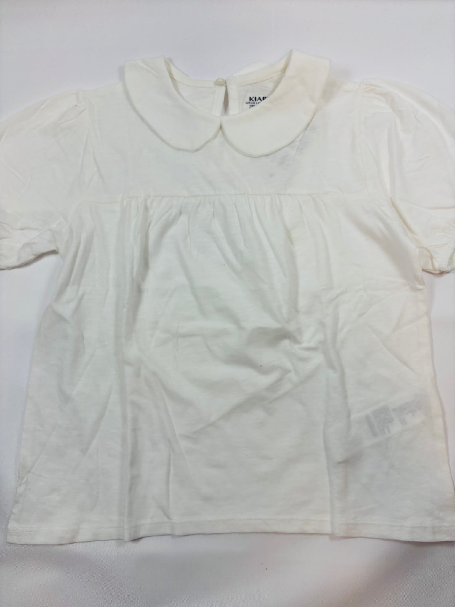 T-shirt Kiabi – Blanc uni | Taille 140